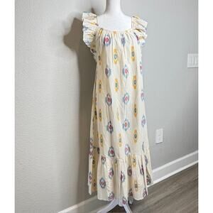 Mer St. Barth NEW Eva Ruffle Aztec Sundress Sz Medium
